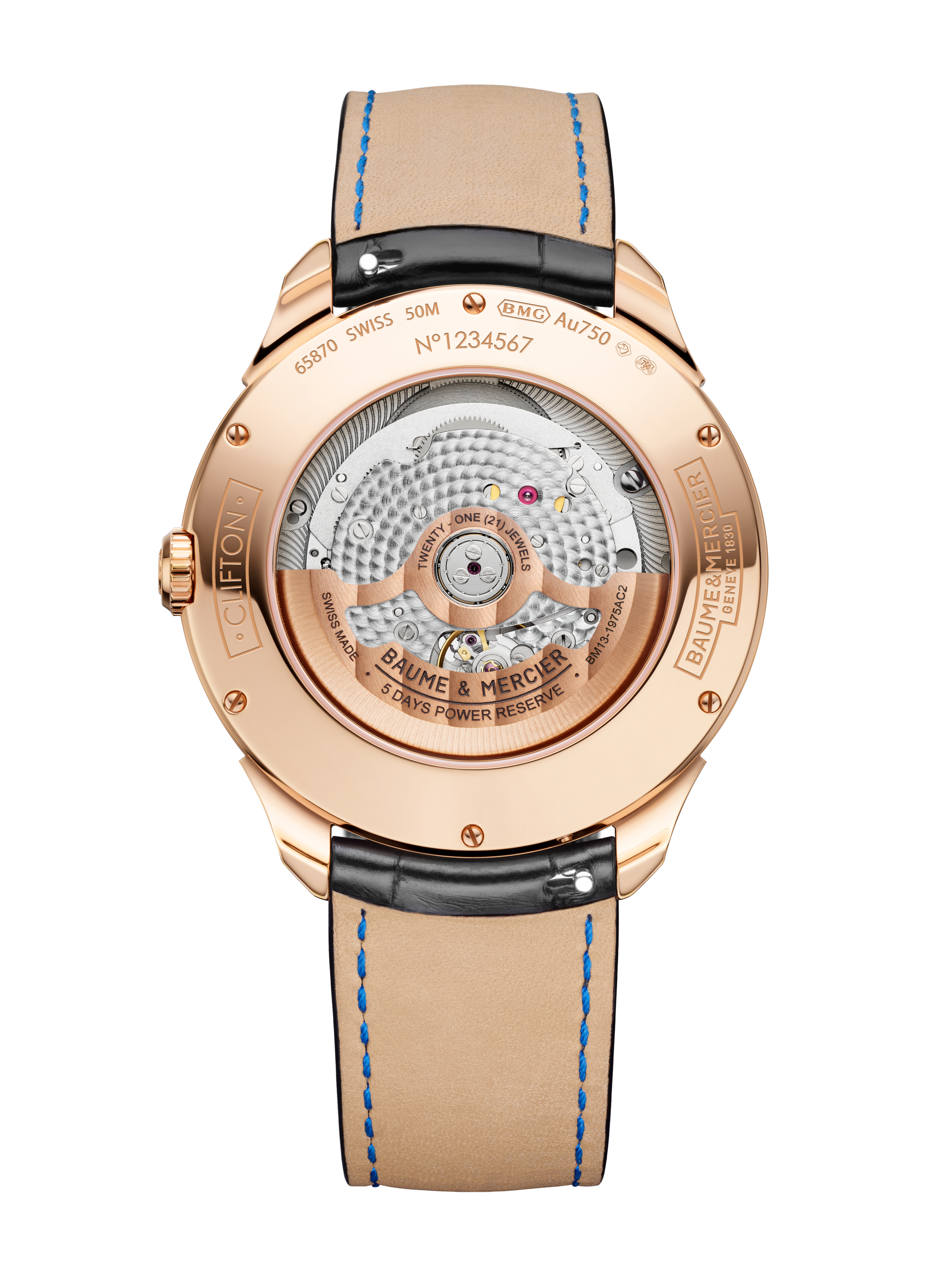 名士表（Baume & Mercier）Clifton 10583 男士腕表 Back