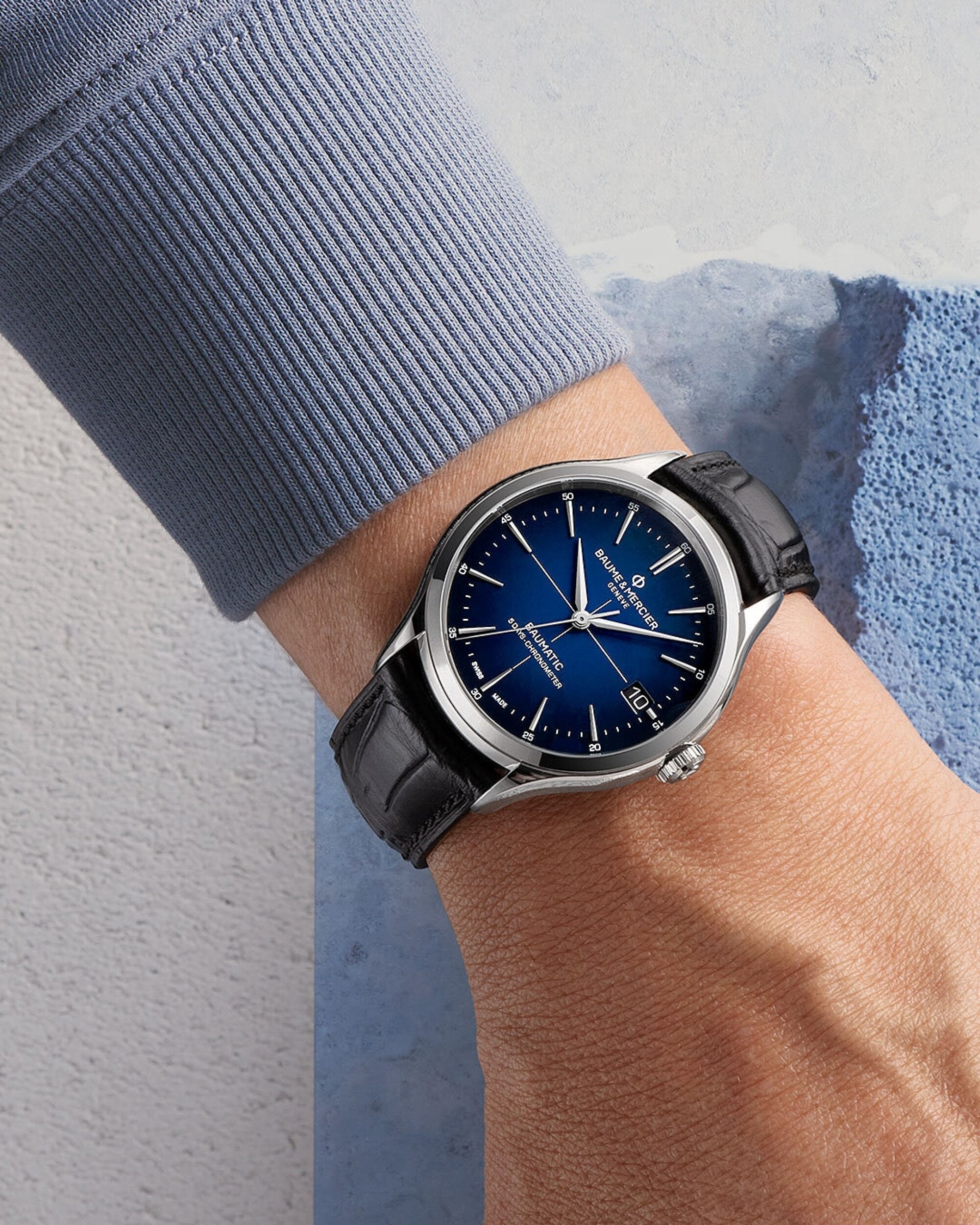 名士表(Baume & Mercier)Clifton 10467 男士腕表 Close-Up