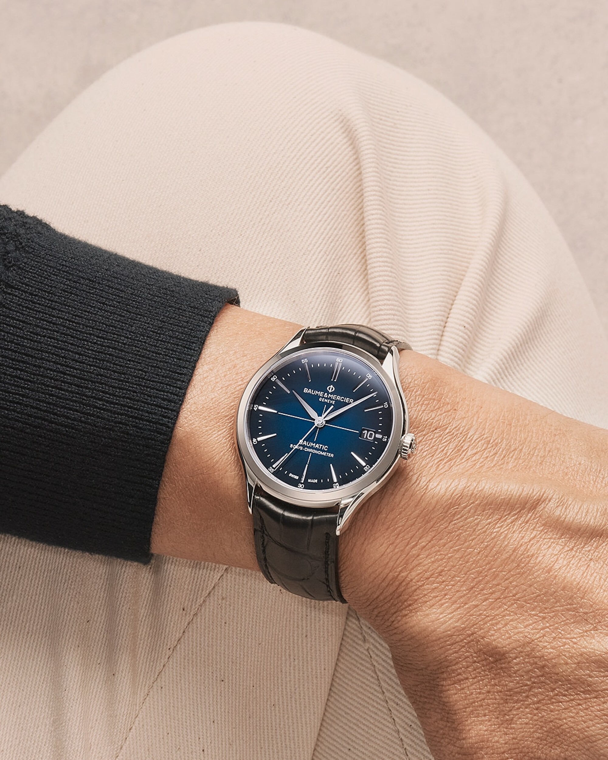 名士表(Baume & Mercier)Clifton 10467 男士腕表 Close-Up