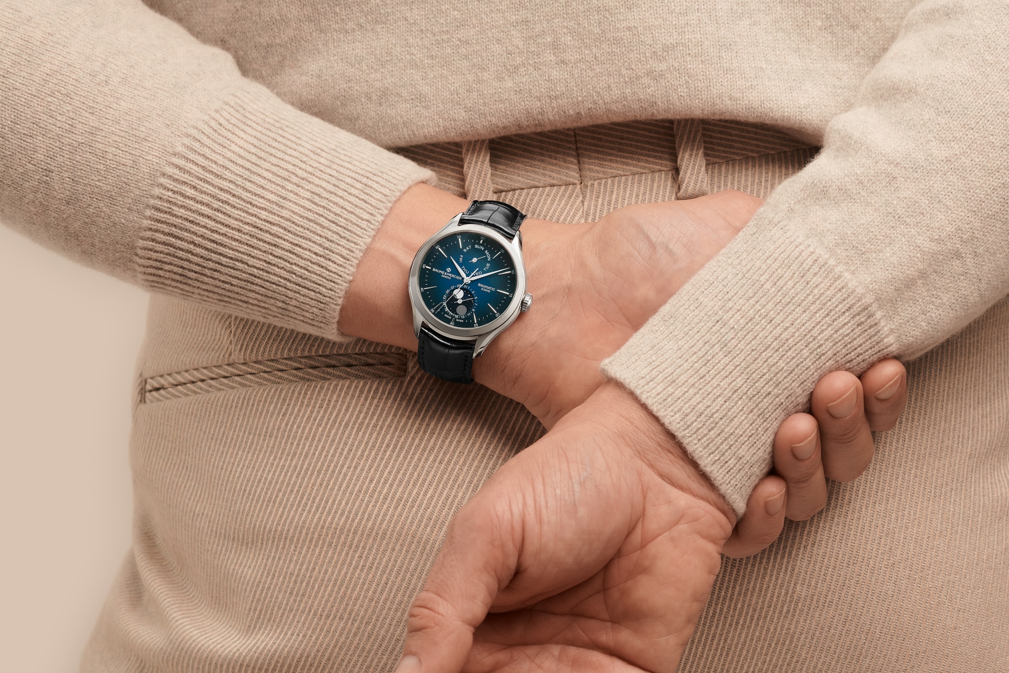 名士表（Baume & Mercier）Clifton 10593 男士腕表 Close-Up