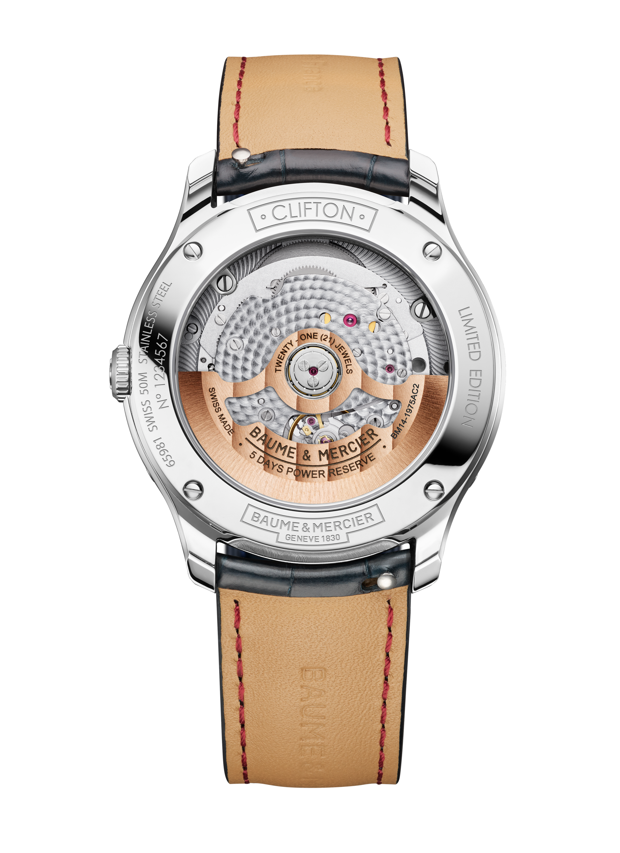 名士表（Baume & Mercier）Clifton 10872 男士腕表 Back